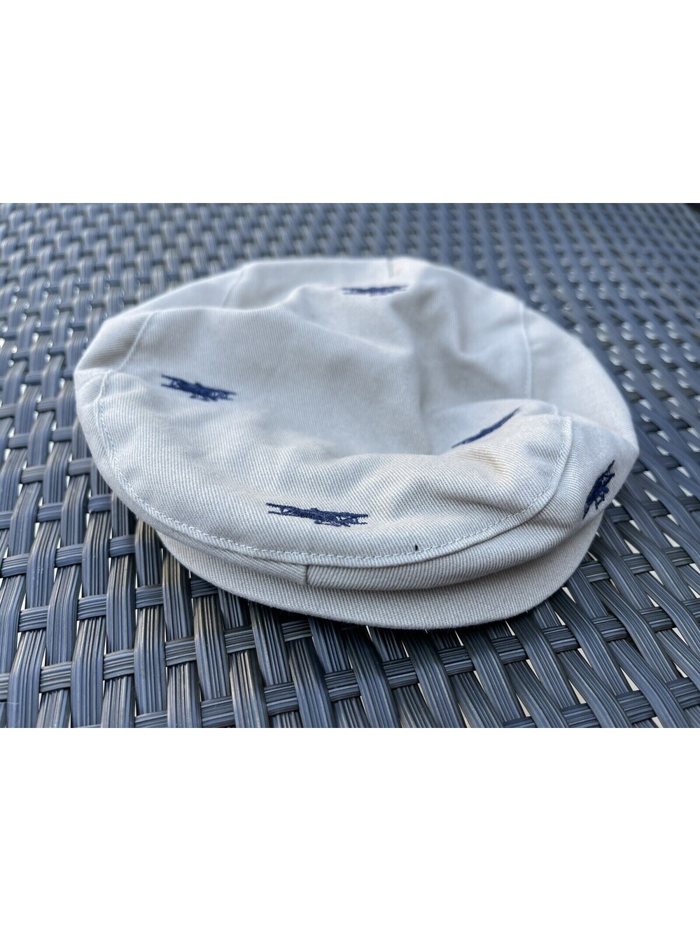Janie And Jack Airplane Newsboy Cabbie Hat 6 To 12 Beige Tan Color